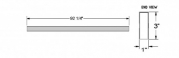 Tube 14ga 1x3x92.25
